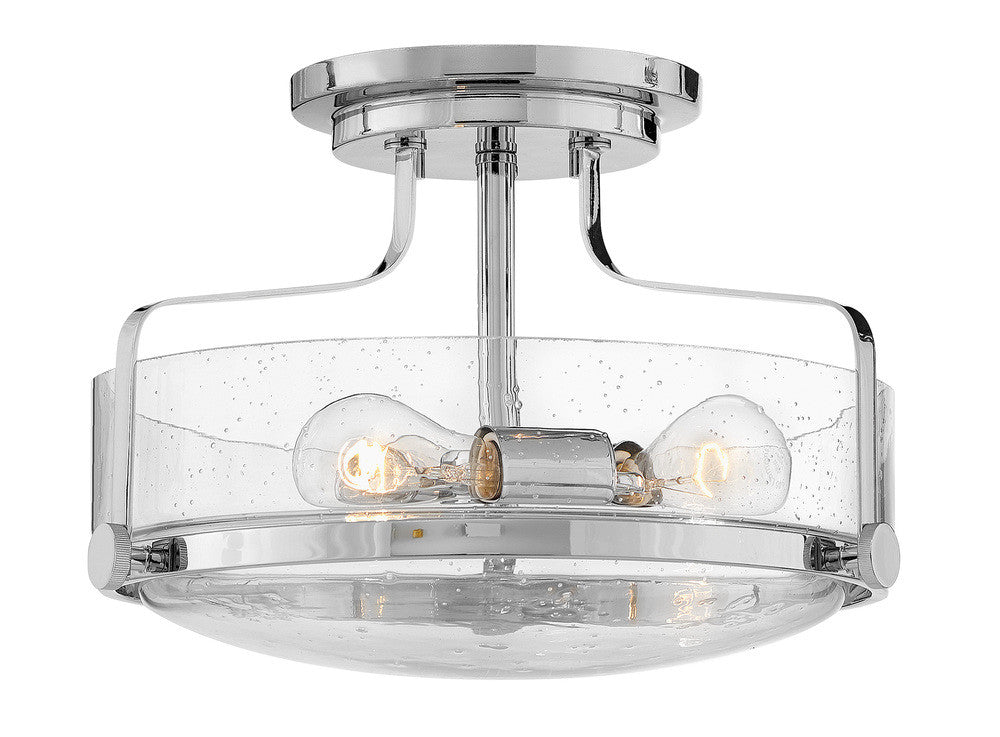 Hinkley Harper Medium Semi-Flush Mount Brass, Steel, Heritage Brass
