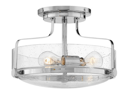 Hinkley Harper Medium Semi-Flush Mount Brass, Steel, Heritage Brass