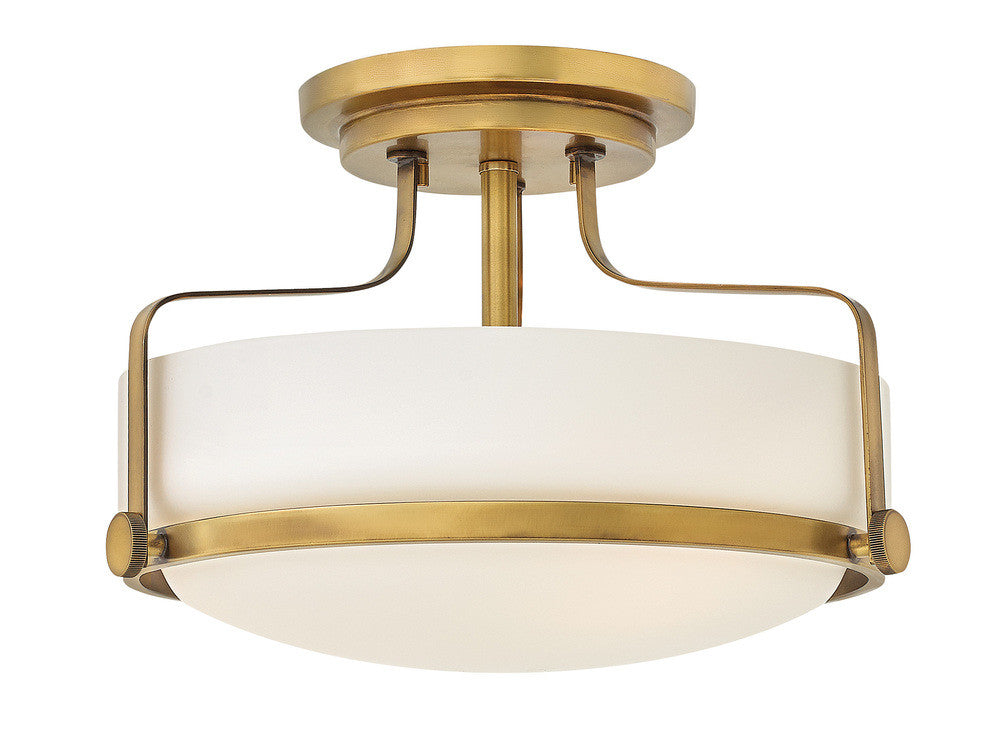 Hinkley Harper Medium Semi-Flush Mount Nickel, Steel, Brushed Nickel