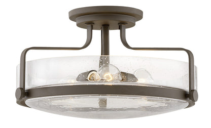 Hinkley Harper Foyer Hall Semi-Flush Mount Bronze, Steel, Oil-Rubbed Bronze