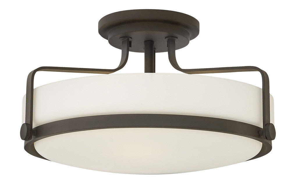 Hinkley Harper Foyer Hall Semi-Flush Mount Bronze, Steel, Oil-Rubbed Bronze