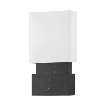 Hudson Valley Haight Wall Sconce Black Marble