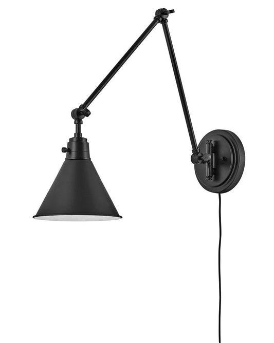 Hinkley Arti Wall Sconce Black, Steel