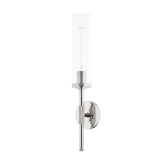 Hudson Valley Bowery Wall Sconce Polished Nickel