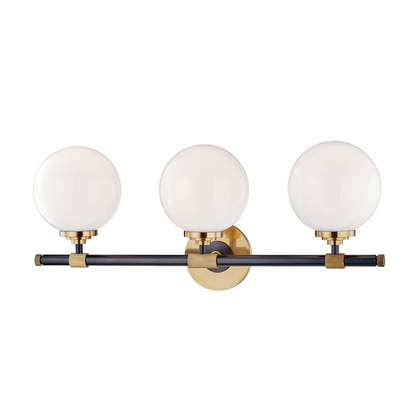 Hudson Valley Bowery Bath Vanity Light Aged Old Bronze