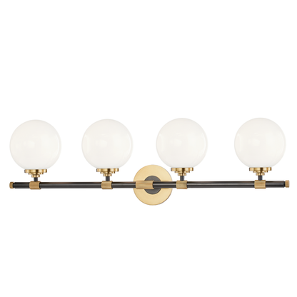 Hudson Valley Bowery Bath Vanity Light Aged Old Bronze