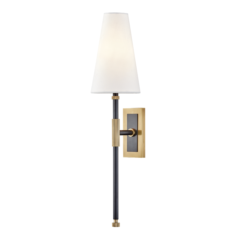 Hudson Valley Bowery Wall Sconce Aged Old Bronze