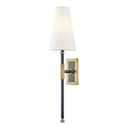 Hudson Valley Bowery Wall Sconce Aged Old Bronze