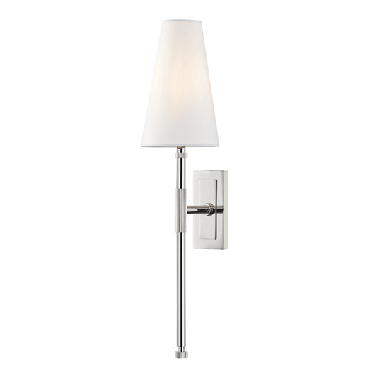 Hudson Valley Bowery Wall Sconce Polished Nickel