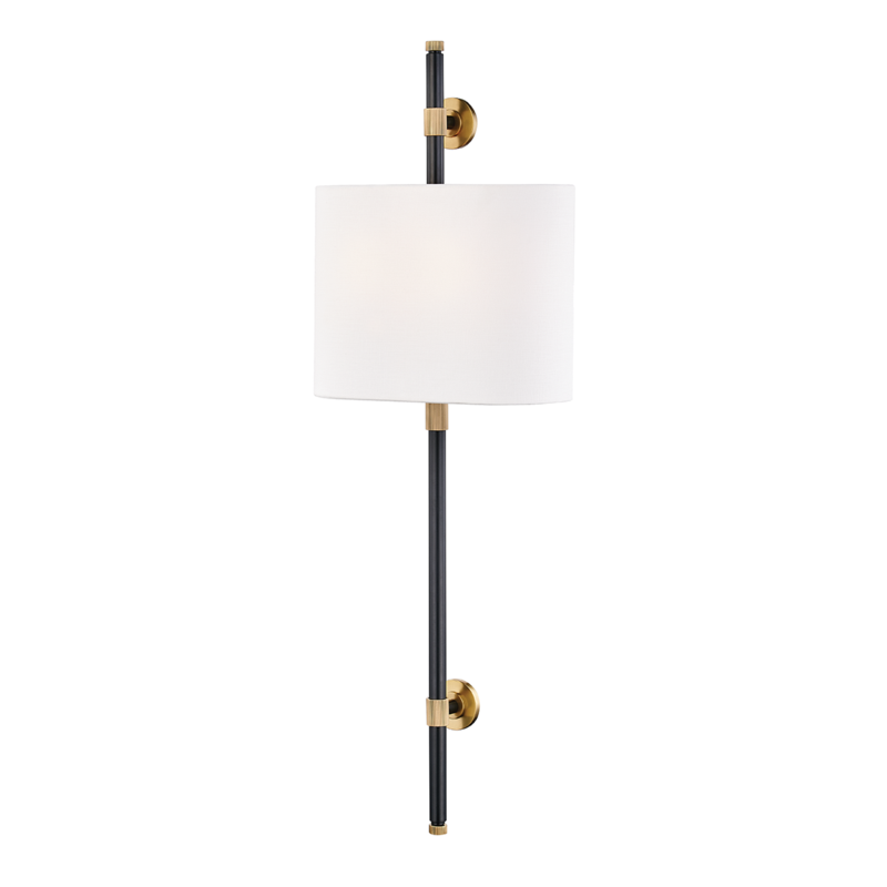 Hudson Valley Bowery Wall Sconce Aged Old Bronze