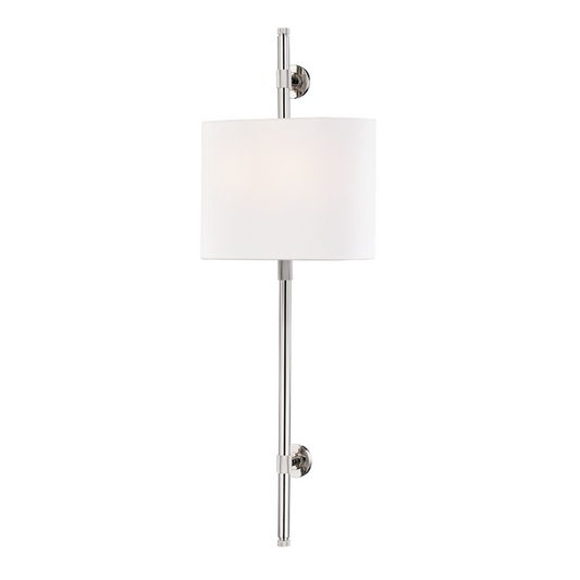 Hudson Valley Bowery Wall Sconce Polished Nickel