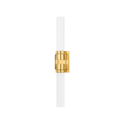 Hudson Valley Glen Oaks 2-Light Wall Sconce Aged Brass
