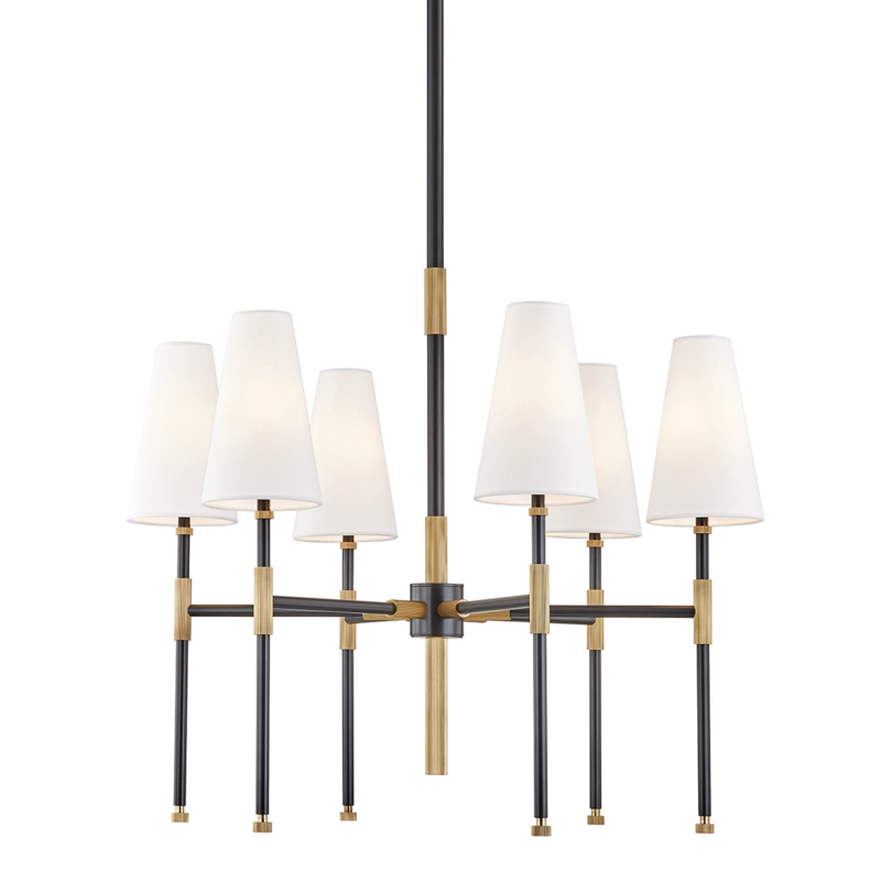 Hudson Valley Bowery Chandelier Aged Old Bronze