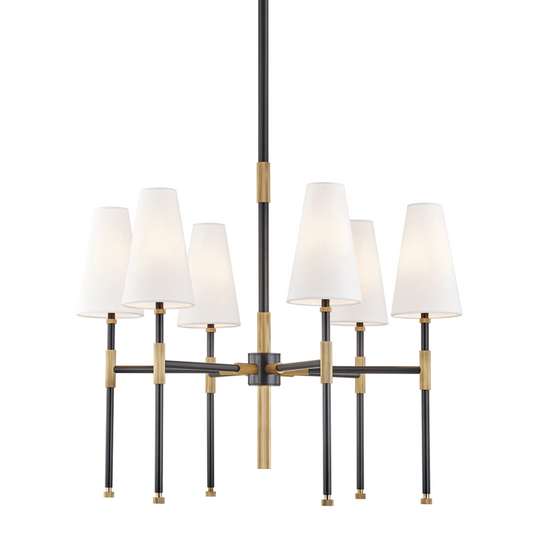 Hudson Valley Bowery Chandelier Aged Old Bronze