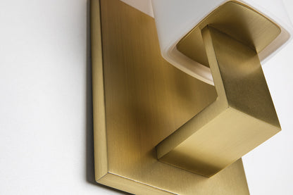 Hudson Valley Livingston Bathroom Wall Sconce Satin Nickel