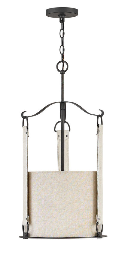 Hinkley Telluride Drum Shade Pendant Brushed Graphite