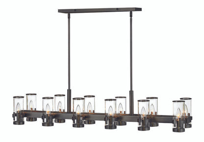 Hinkley Reeve Candle Chandelier Steel, Black Oxide