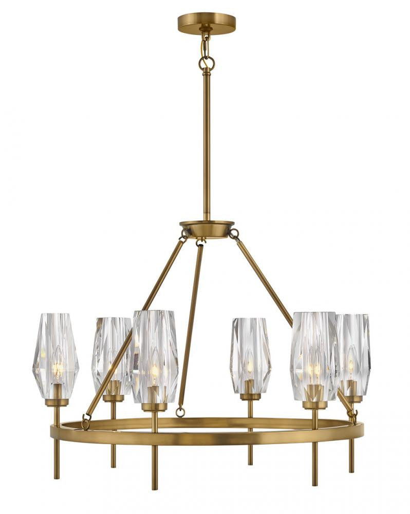 Hinkley Ana Up Chandelier Heritage Brass