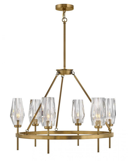 Hinkley Ana Up Chandelier Heritage Brass