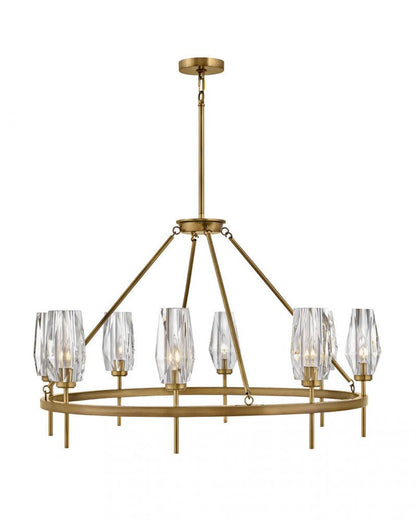 Hinkley Ana Up Chandelier Brass, Steel, Heritage Brass