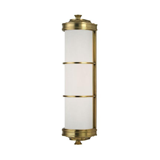 Hudson Valley Albany Wall Sconce Aged Brass