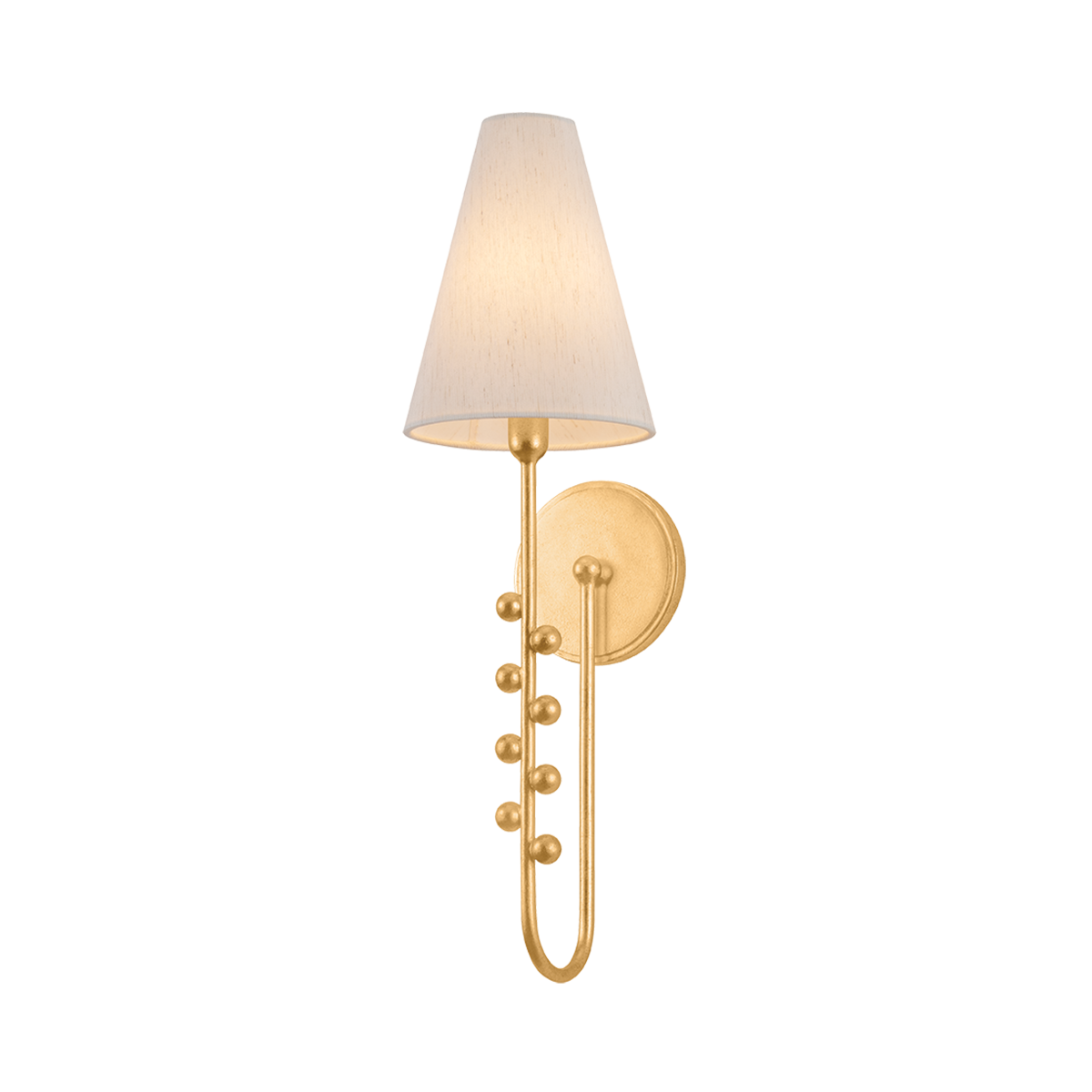 Hudson Valley Pine Hills Wall Sconce Vintage Gold Leaf