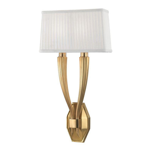 Hudson Valley Erie Wall Sconce Antique Brass