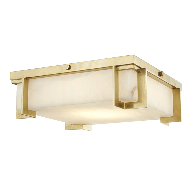 Hudson Valley Delmar Flush Mount Antique Brass