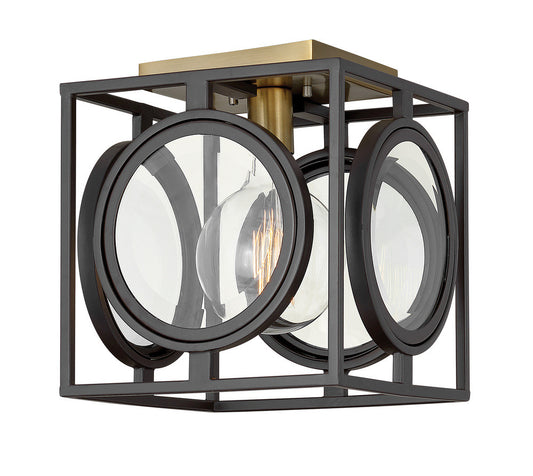 Hinkley Fulham Flush Mount Buckeye Bronze, Heritage Brass