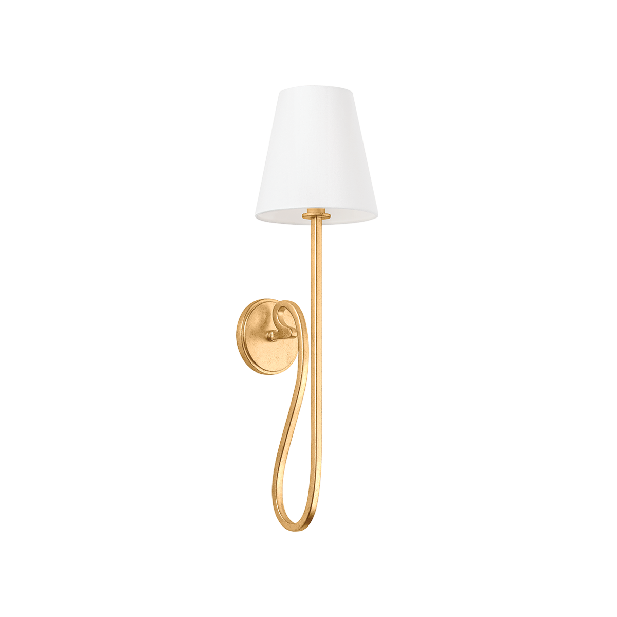 Hudson Valley Elmhurst Wall Sconce Vintage Gold Leaf
