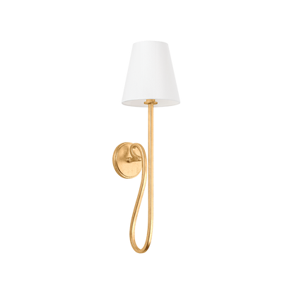 Hudson Valley Elmhurst Wall Sconce Vintage Gold Leaf