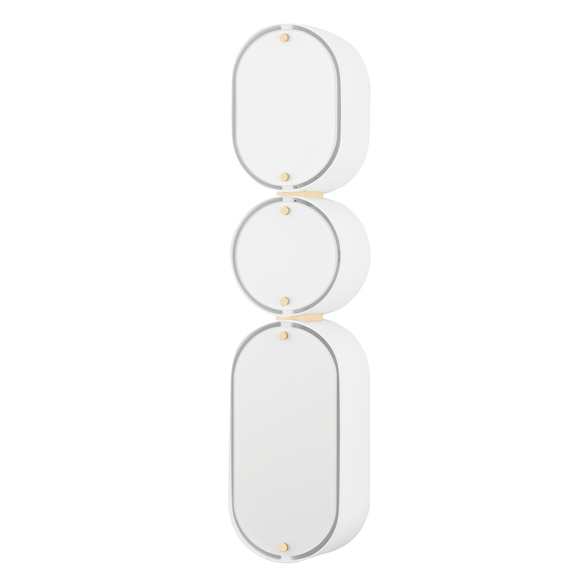 Corbett Opal Wall Sconce Soft White with Vintage Brass
