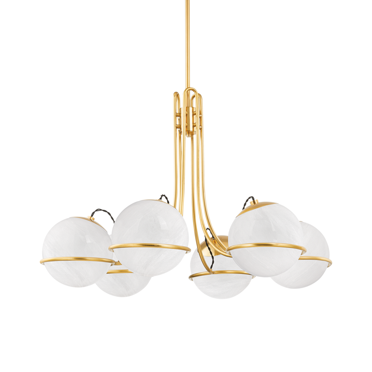 Hudson Valley Hingham 6-Light Chandelier Aged Brass