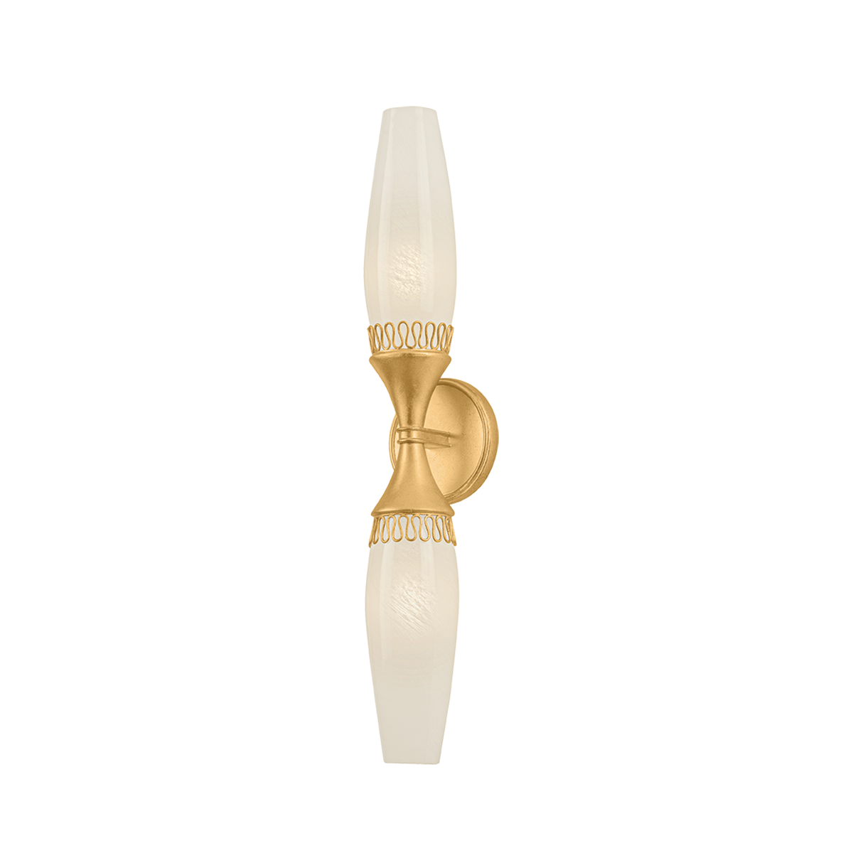 Hudson Valley Pennebrook 2-Light Wall Sconce Vintage Gold Leaf