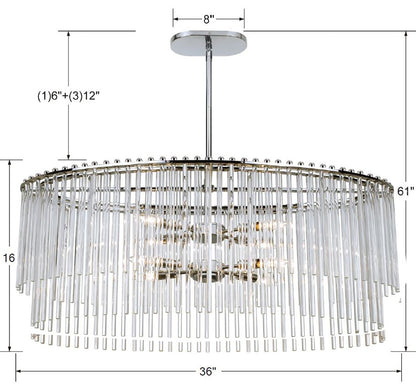 Crystorama Bleecker Chandelier Antique Gold
