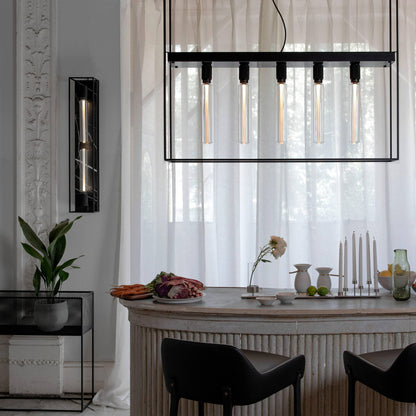 Buster + Punch Caged Wall Sconce, X-Large, Black Marble