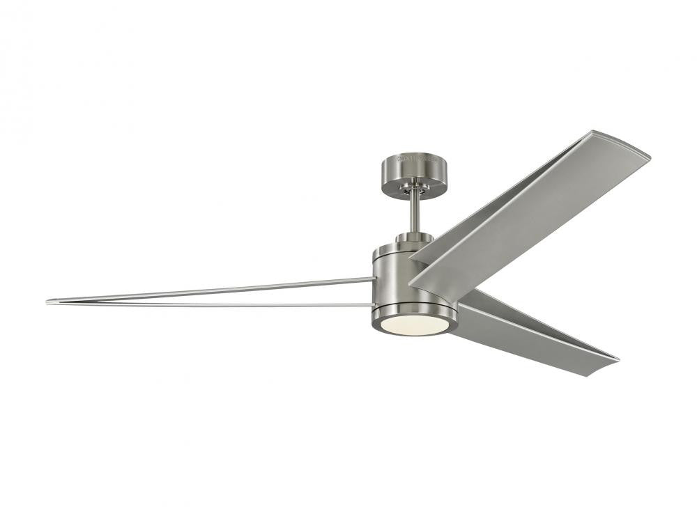 Visual Comfort Fan Armstrong 60-in LED Ceiling Fan Brushed Steel