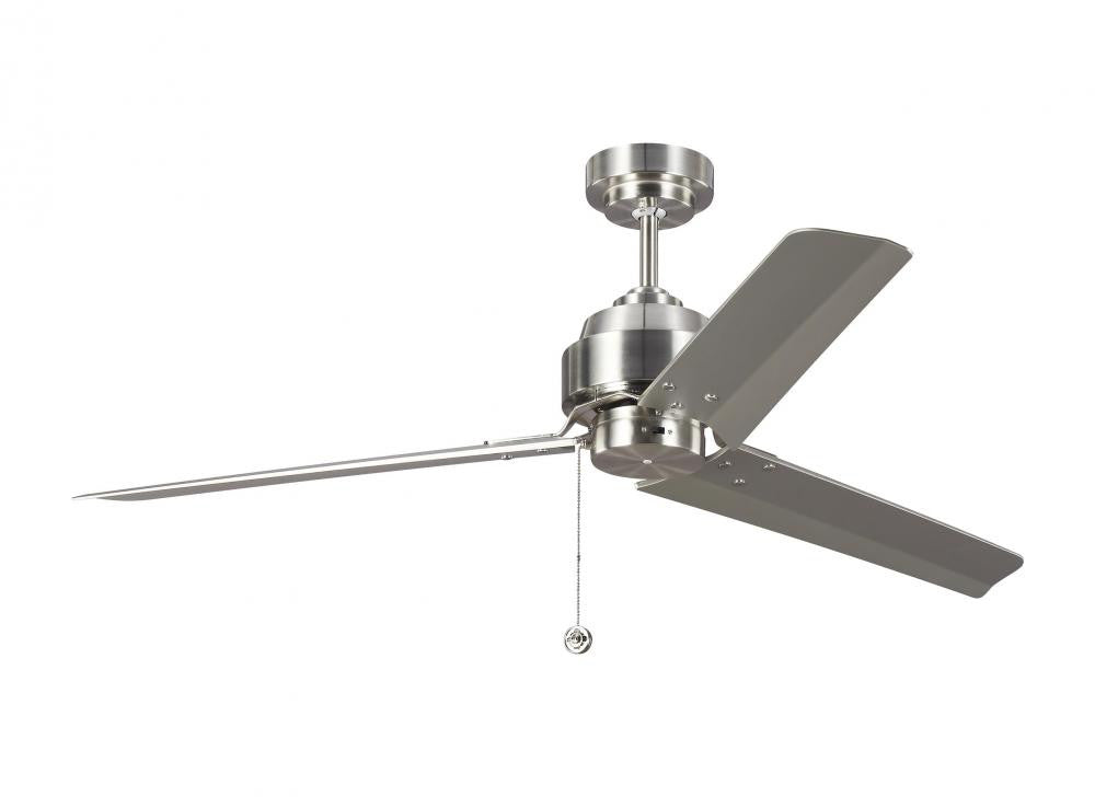 Visual Comfort Fan Arcade 54-in Ceiling Fan Brushed Steel