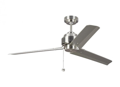 Visual Comfort Fan Arcade 54-in Ceiling Fan Brushed Steel