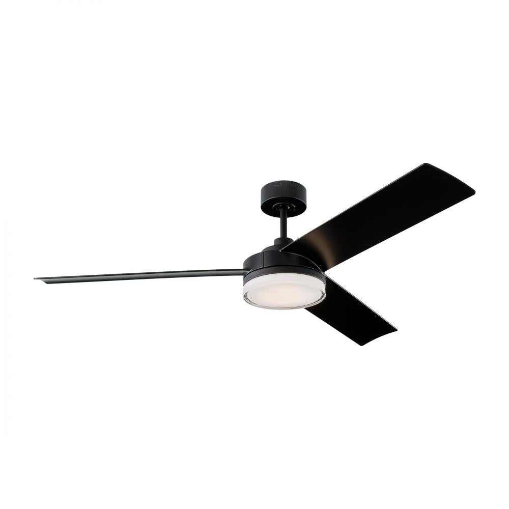 Visual Comfort Fan Cirque 56-in LED Ceiling Fan Midnight Black