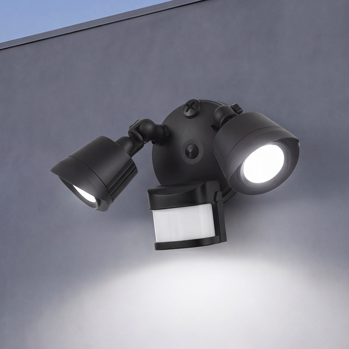LED Motion Sensored Double Flood Light