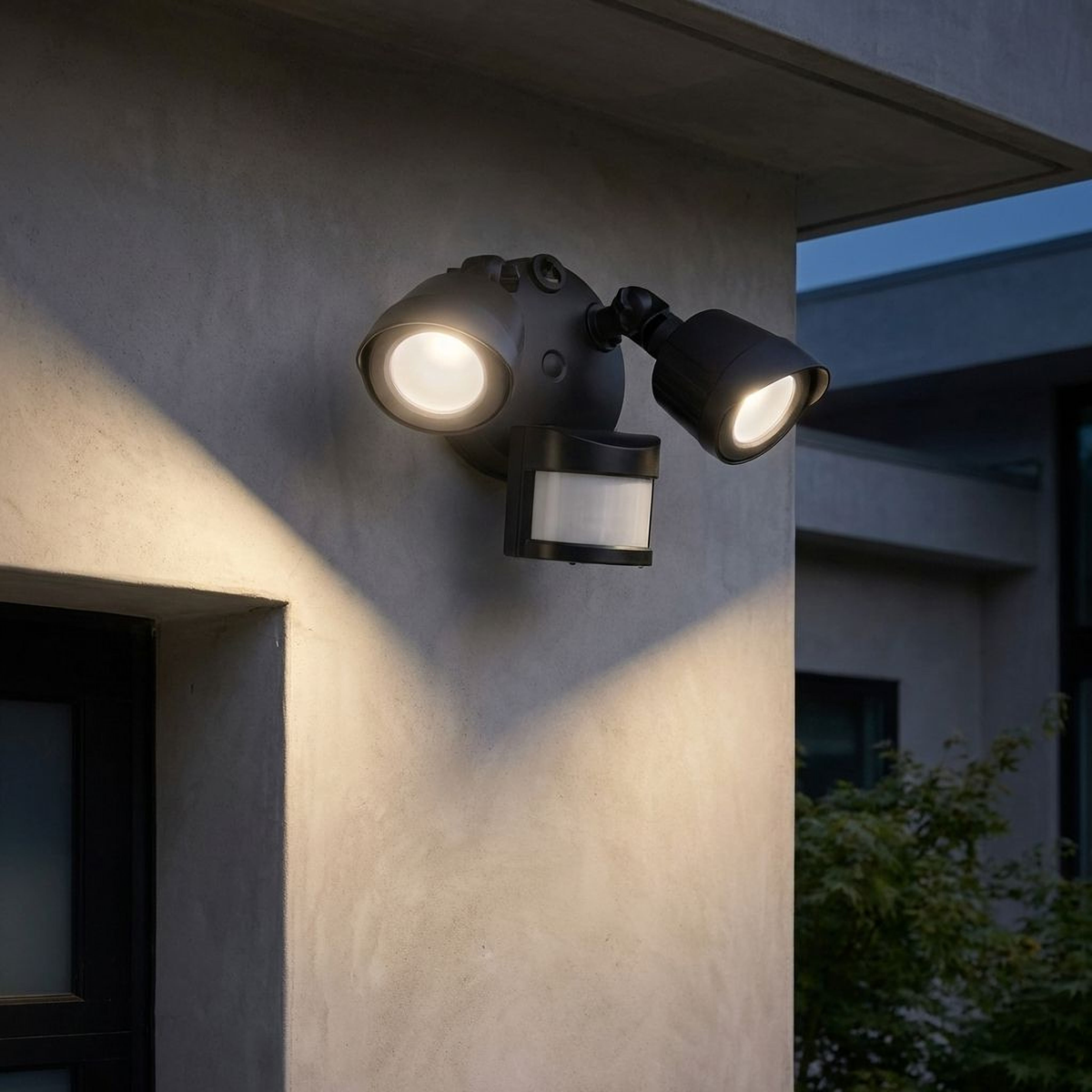 LED Motion Sensored Double Flood Light