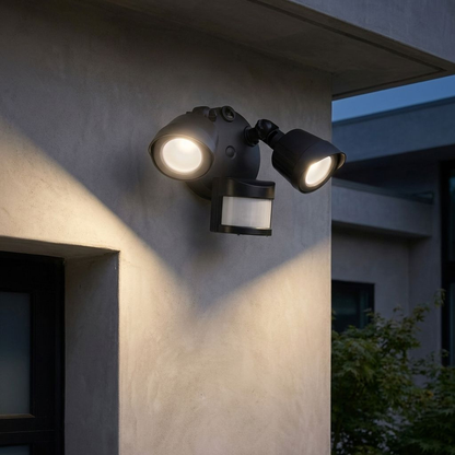 LED Motion Sensored Double Flood Light