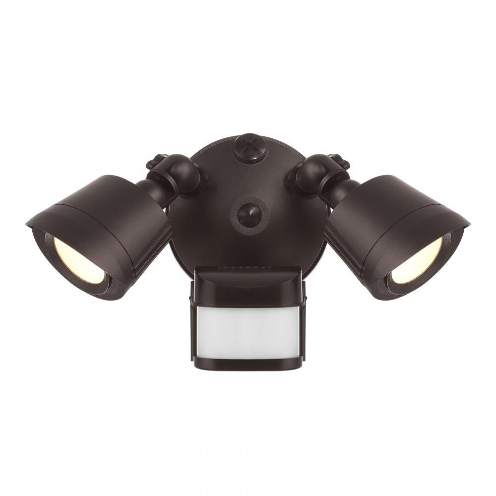 Savoy House LED Motion Sensored Double Flood Light - Bronze