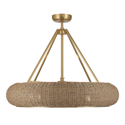 Gaia 6-Light Fan D'Lier