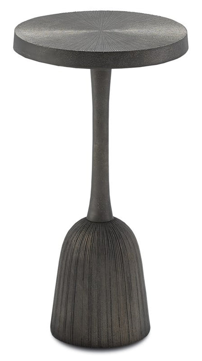 Currey and Company Tulee Black Accent Table Antique Black