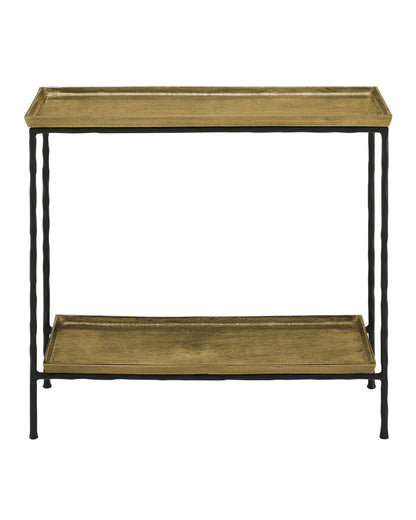 Boyles Brass Side Table, Currey and Company 4000-0060
