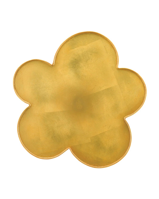 Fleur Large Gold Accent Table, Currey and Company 4000-0068