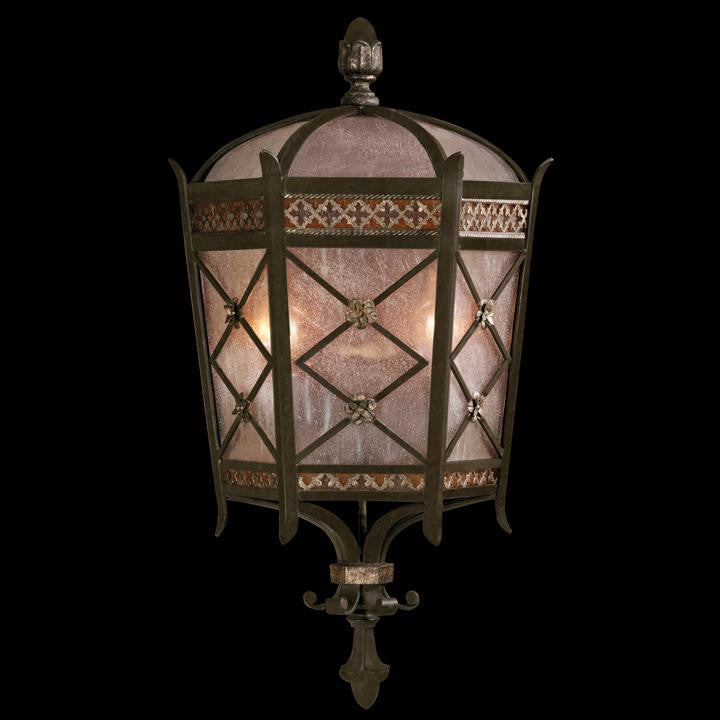 Fine Art Handcrafted Lighting Chateau Outdoor Wall Sconce Bronze, Umber Patina, Gold