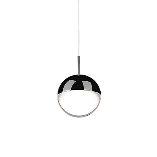 Kuzco Lighting Inc Pluto 4-in LED Pendant Black Chrome